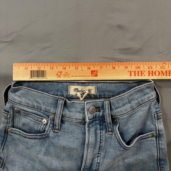 Madewell The Perfect Vintage Jean Light Wash Distressed Raw Hem Women's 23 - Picture 5 of 12